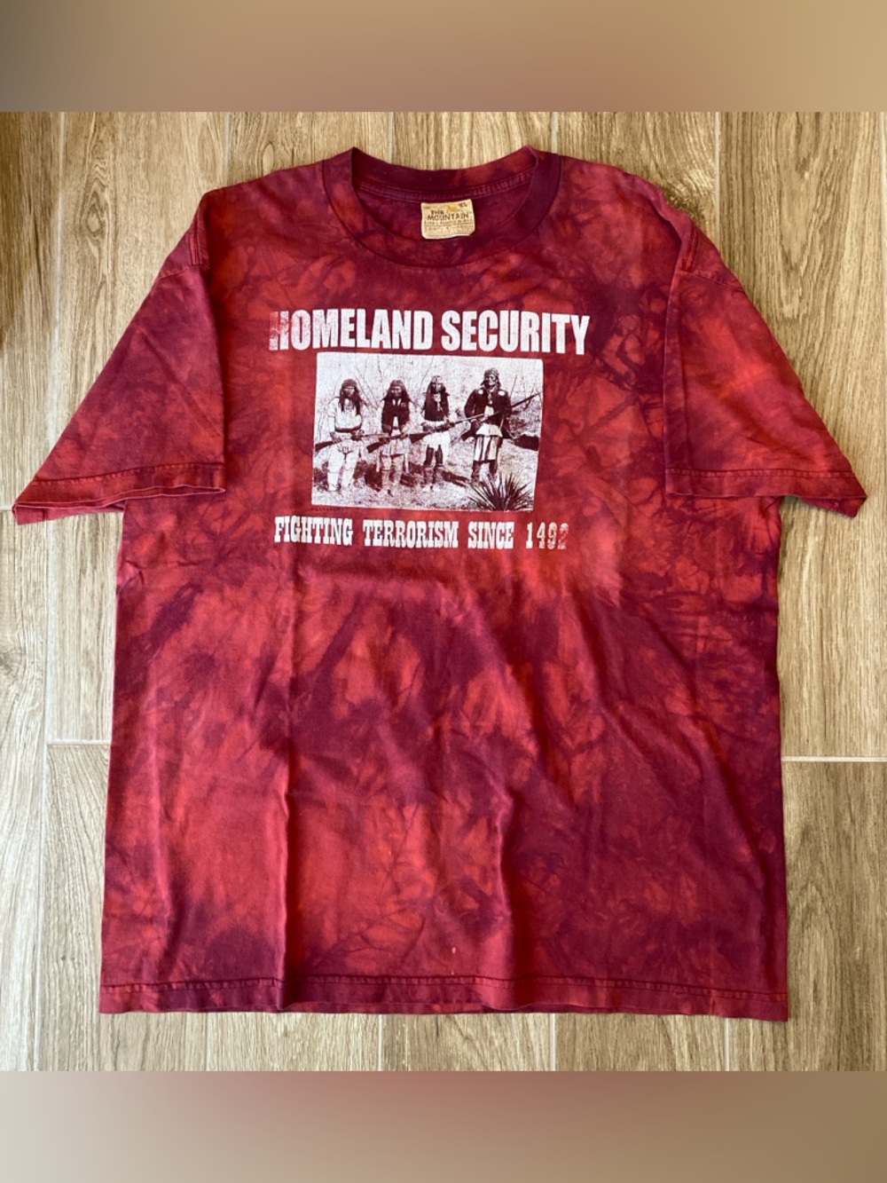 Vintage The Mountain Homeland Security Tie-Dye Graphic Tee